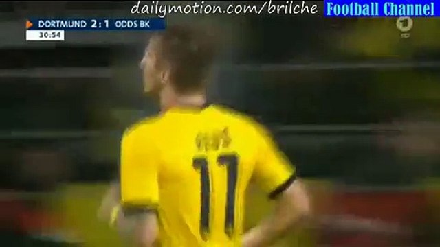 3-1 Marco Reus Goal - Borussia Dortmund v. Odds BK - Europa League 27.08.2015