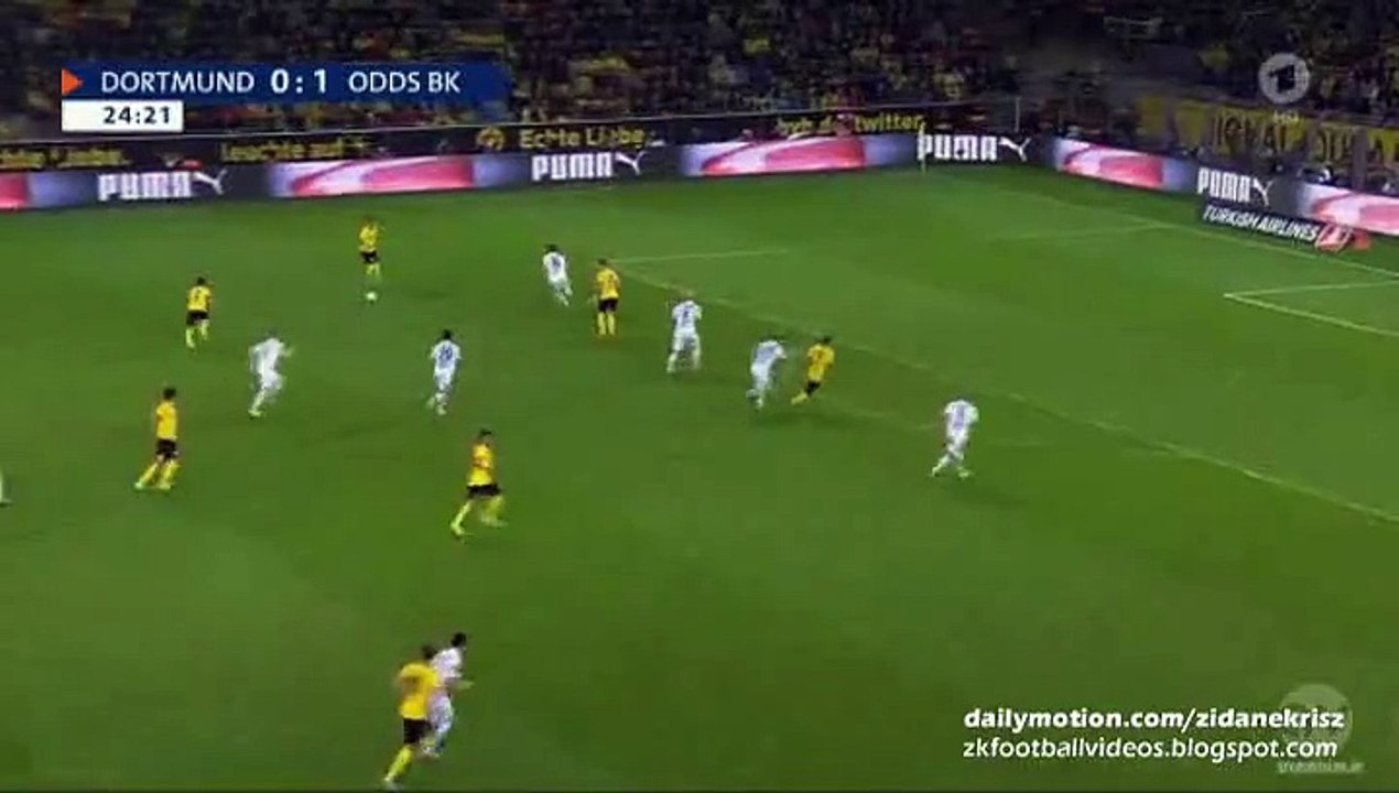1-1 Henrikh Mkhitaryan Amazing Goal _ Borussia Dortmund v. Odds Ballklub - Europa League 27.08.2015 HD