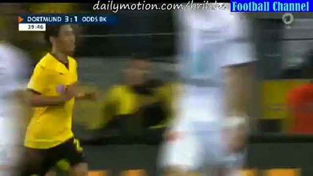 4-1 Shinji Kagawa great GOAL - Dortmund v. Odds BK - Europa League 27.08.2015