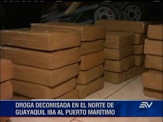 Decomisan 120 kilos de droga en operativo 'R8' en Guayaquil