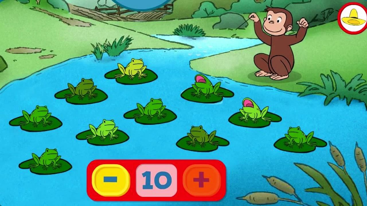 Curious George Full Episode English Cartoon Games – Monkey Faces – Ribbit – Hide & Seek –