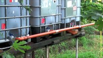 Recupero acqua piovana, impianto di irrigazione manuale con cisterne di recupero