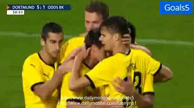 İlkay Gundogan Goal Dortmund 5 - 1 Odd Grenland Europa League 27-8-2015