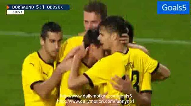 İlkay Gundogan Goal Dortmund 5 - 1 Odd Grenland Europa League 27-8-2015
