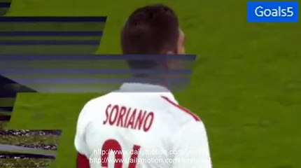 Soriano Goal Salzburg 2 - 0 Dinamo Minsk Europa League 27-8-2015