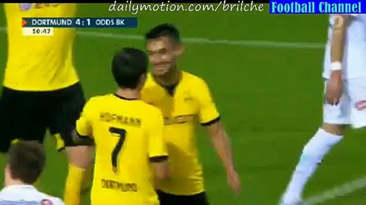 5-1 Ilkay Gundogan Great Goal - BVB Dortmund v. Odds BK - Europa League 27.08.2015