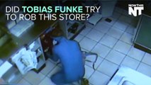 Man Dressed In Blue Body Suit Tries To Rob Subway