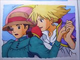 Timelapse Howl's Moving Castle Copic Marker Drawing
