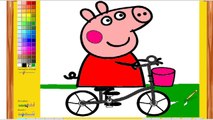 Peppa Pig en Español - Pintando a Peppa Pig y Su Bicicleta ᴴᴰ ❤️ Juegos Para Niños y Niñas