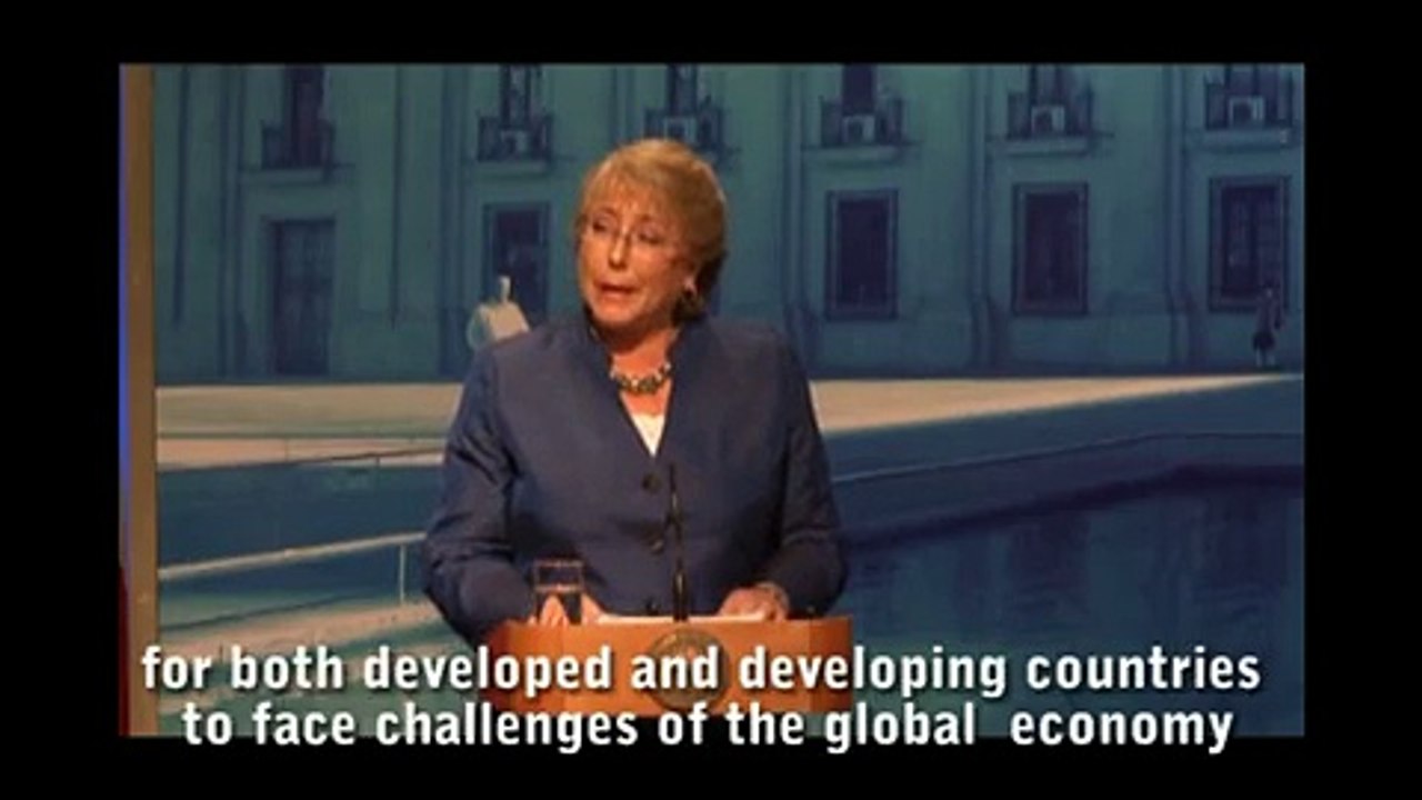President of Chile Michelle Bachelet praises the LEO 2010 for addressing key issues for LatAm