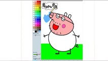 Peppa Pig - Pintando a Papa Pig Juego de pintar ᴴᴰ ❤️ Juegos Para Niños y Niñas