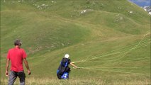 Premiers pas et premiers vols d'Isabelle en parapente