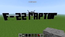 Minecraft F-22 Raptor Fighter Jet