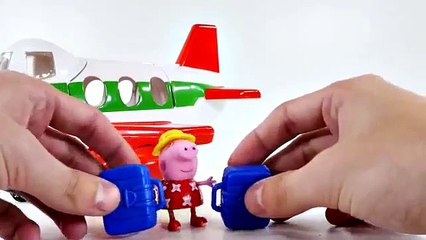 Peppa Pig Jumbo jet Plane Toy Playset peppa pig figure