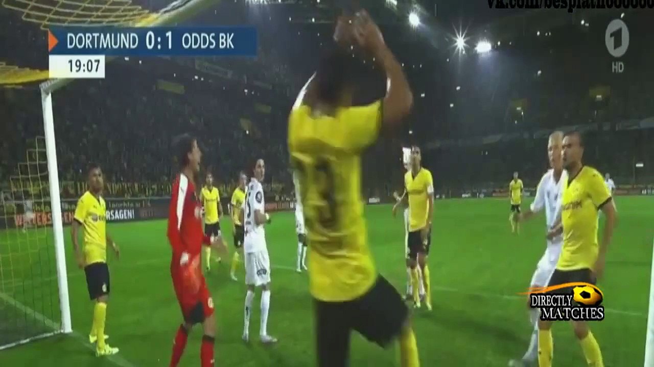 اهداف مباراة بروسيا دورتموند واود غرينلاند 7-2 [2015_08_27] الدوري الاوروبي HD