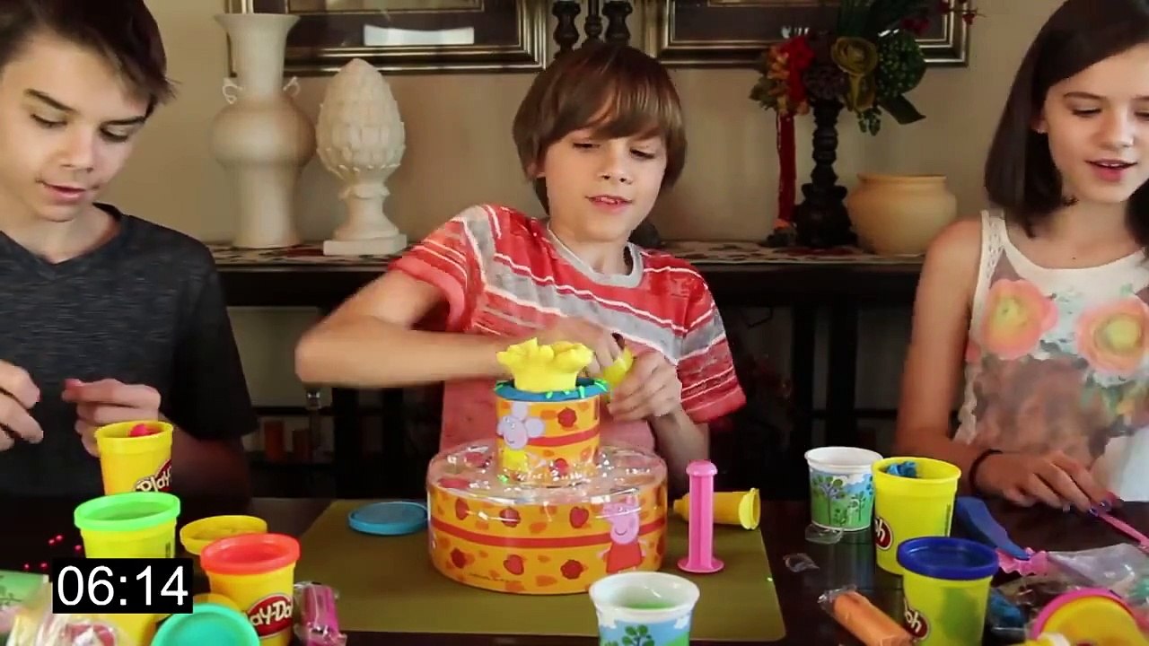 PEPPA PIG S BIRTHDAY CAKE PLAY DOH CHALLENGE!   KITTIESMAMA