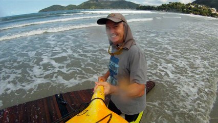Navegando nos mares reciclados, Ubatuba, SP, Brasil