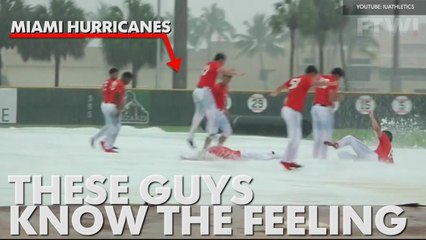 Indiana football ended practice with a giant slip and slide