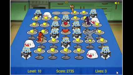Tom and Jerry Show Cartoon Animation Food Free-For-All Game Play Walkthrough
