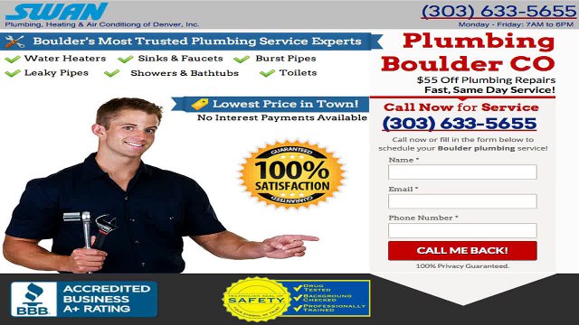 Plumbing in Boulder CO (303) 633-5655 Boulder Colorado Plumbing