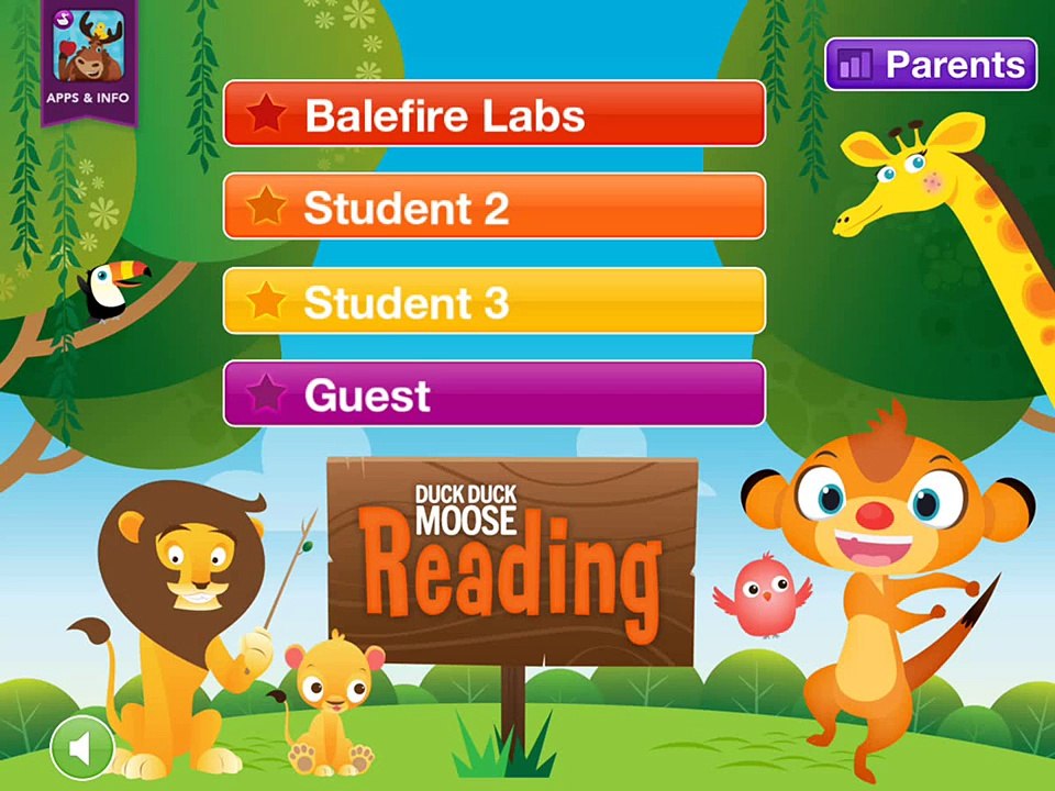 Duck Duck Moose Reading app video demo