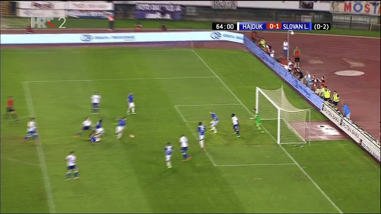 Hajduk - Slovan (L) 0-1, mogući penal za Hajduk (64', 0-1), 27.08.2015. HD