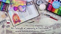 Distress Ink Blending & Prismacolor Colored Pencil - Bible Art Journaling Challenge Week 34