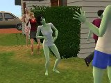 Sims 2- Alien Teen gives birth to human QUADRUPLETS!