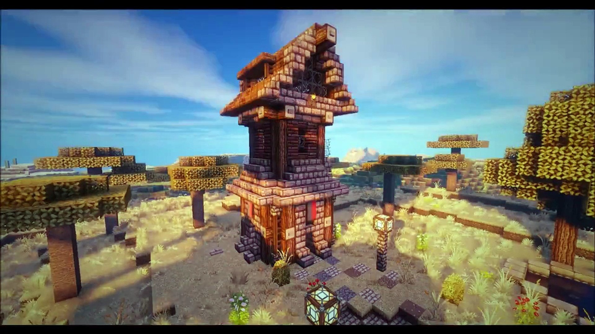 minecraft medieval tower house