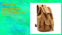 Kaukko Canvas Dslr Slr Camera Bag Backpack Rucksack with Waterproof