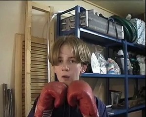 Punching bag, son and dad, Boxing Nyrkkeily 1998