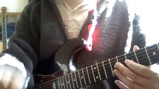 Simple D melodic minor lick with tab