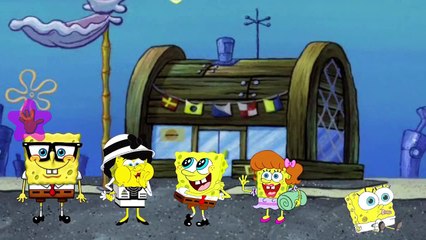 SpongeBob SquarePants Finger Family Song Nursery Rhymes | SpongeBob Songs Cartoon Baby Lea