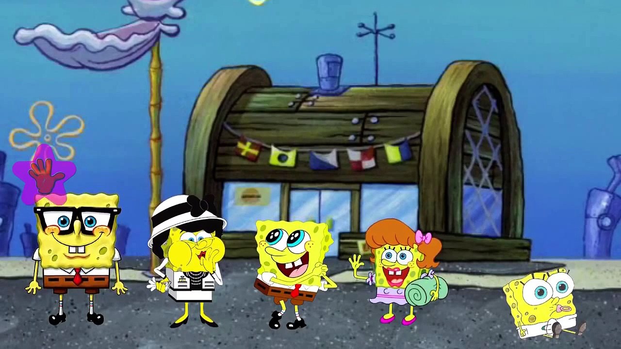 SpongeBob SquarePants Finger Family Song Nursery Rhymes | SpongeBob Songs Cartoon Baby Lea