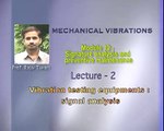 Mod-12 Lec-2 Vibration Testing Equipments: Signal Analysis