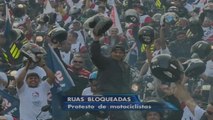 Motoqueiros fazem protesto e bloqueiam ruas de São Paulo