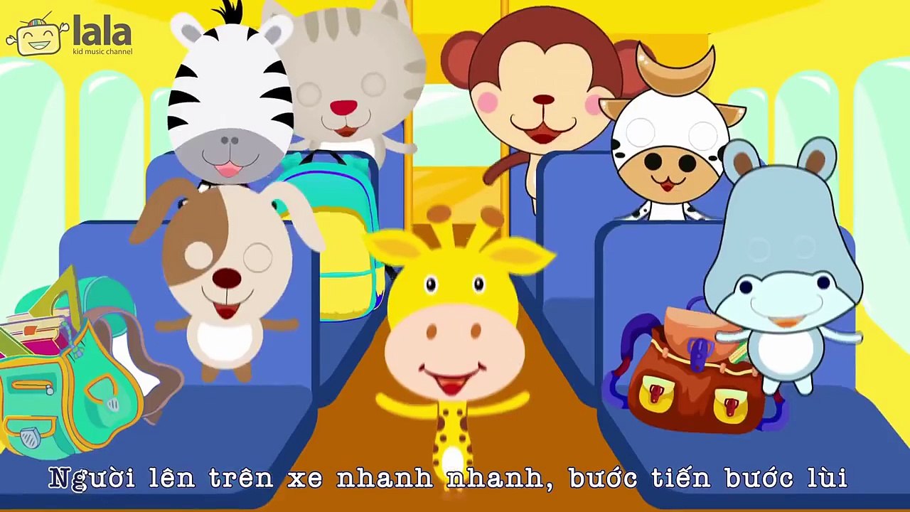 Wheels on the bus - Lời Việt - Nhạc thiếu nhi hay nhất cho bé - Lala TV
