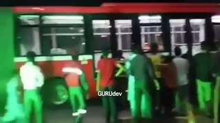 Brutish behaviour of Pakistanis on their first metro bus ride  480p