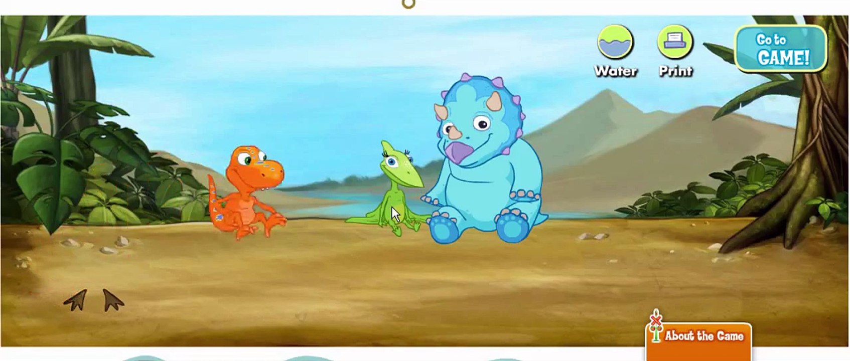Dinosaur Train Dino Tracks Cartoon Animation PBS Kids Game Play Walkthrough
