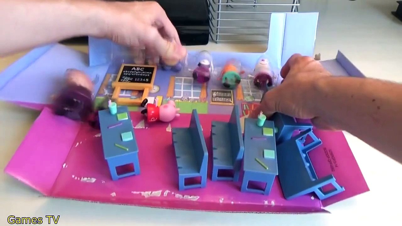 Play Doh Peppa Pig Classroom Back to School Playset Learn the ABC with PlayDough - Vamos a