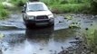 Land Rover Freelander across a river in Jayuya