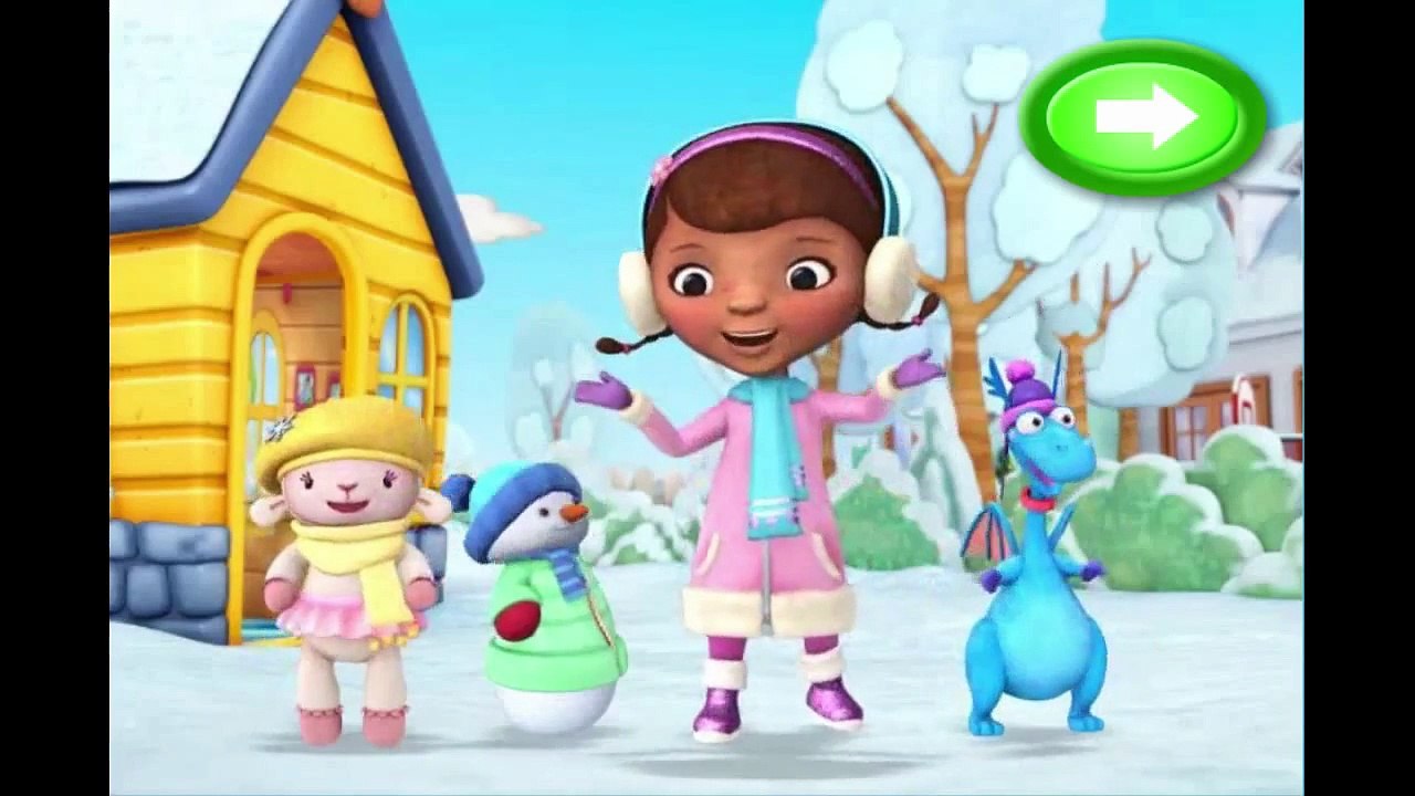 Disney Jr Doc McStuffins Snowman Roll Up Cartoon Animation Game Play Walkthrough