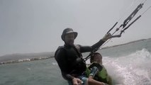 tandem kiting in Paros