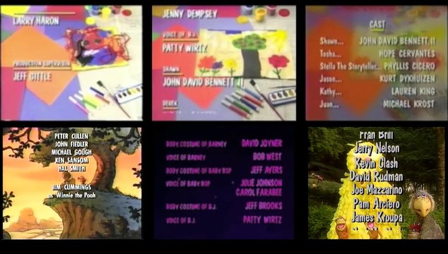 Barney, Sesame Street and Winnie the Pooh Remix Credits