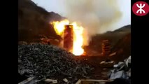 La destruction de 2000 balles d'armes à feu sur une zone militaire russe.