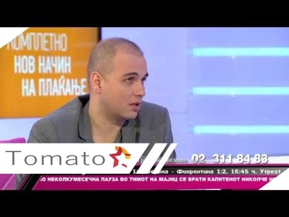 Razgovor so Bojan Marovic vo emisijata "Vo nedela popladne"