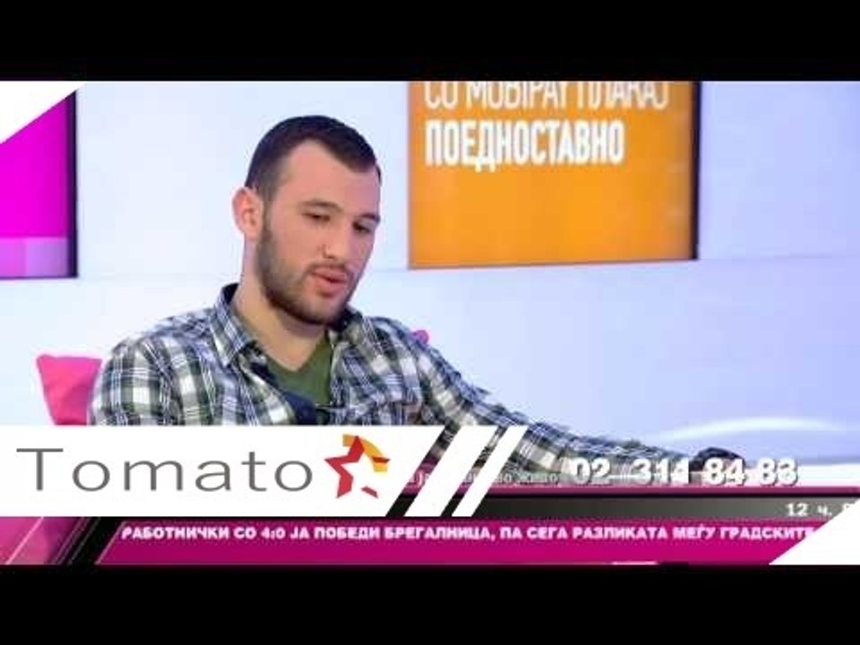 Razgovor so Dejan Manaskov vo emisijata "Vo nedela popladne"