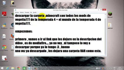 Como descargar carpeta .minecraft con mods de vegetta777