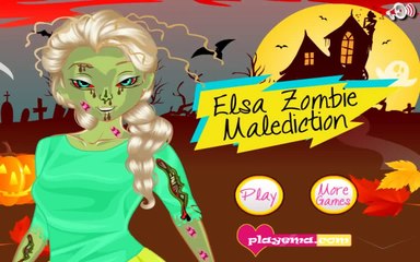 Elsa Zombie Malediction Frozen Princess Kids Games videos 2015