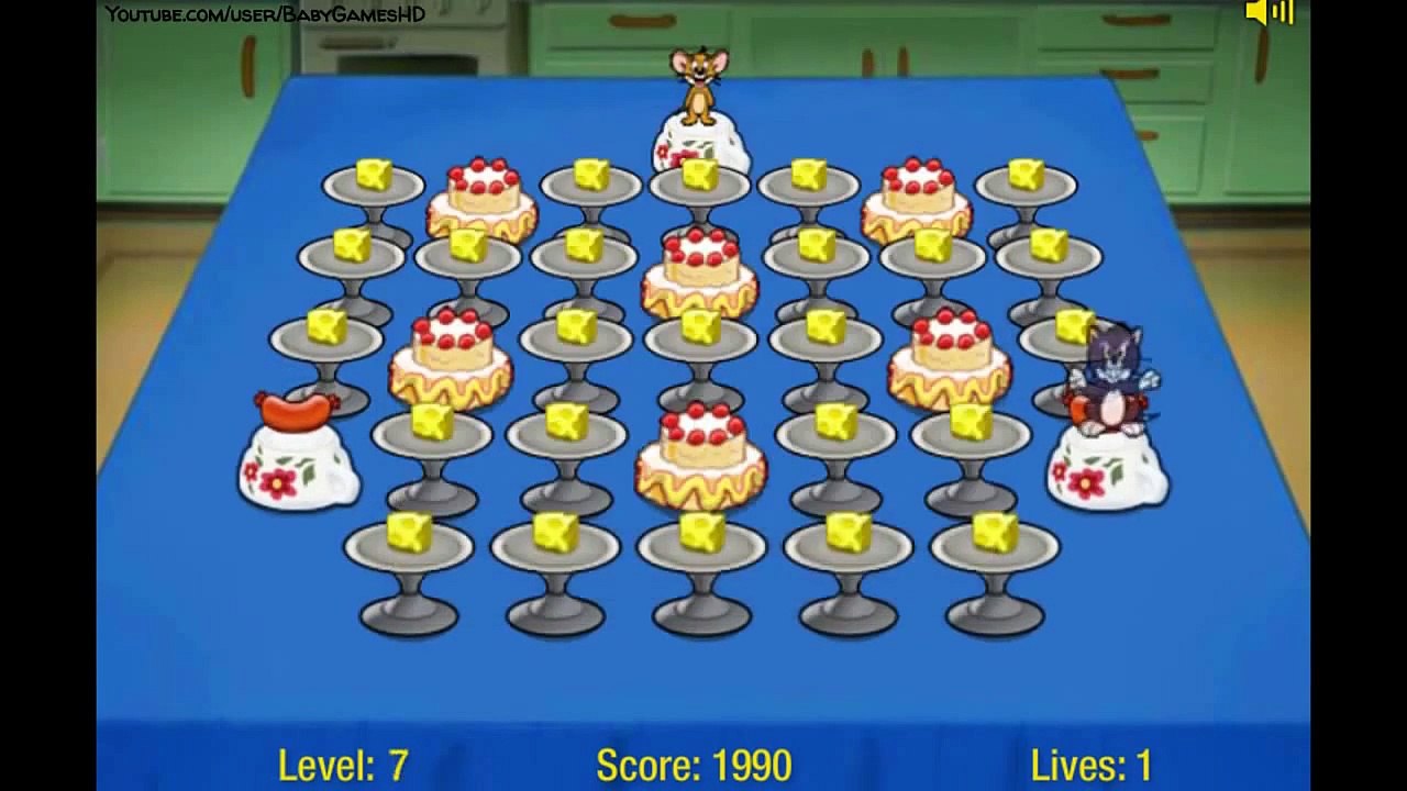 Tom and Jerry Funny English Game: Food Free for All